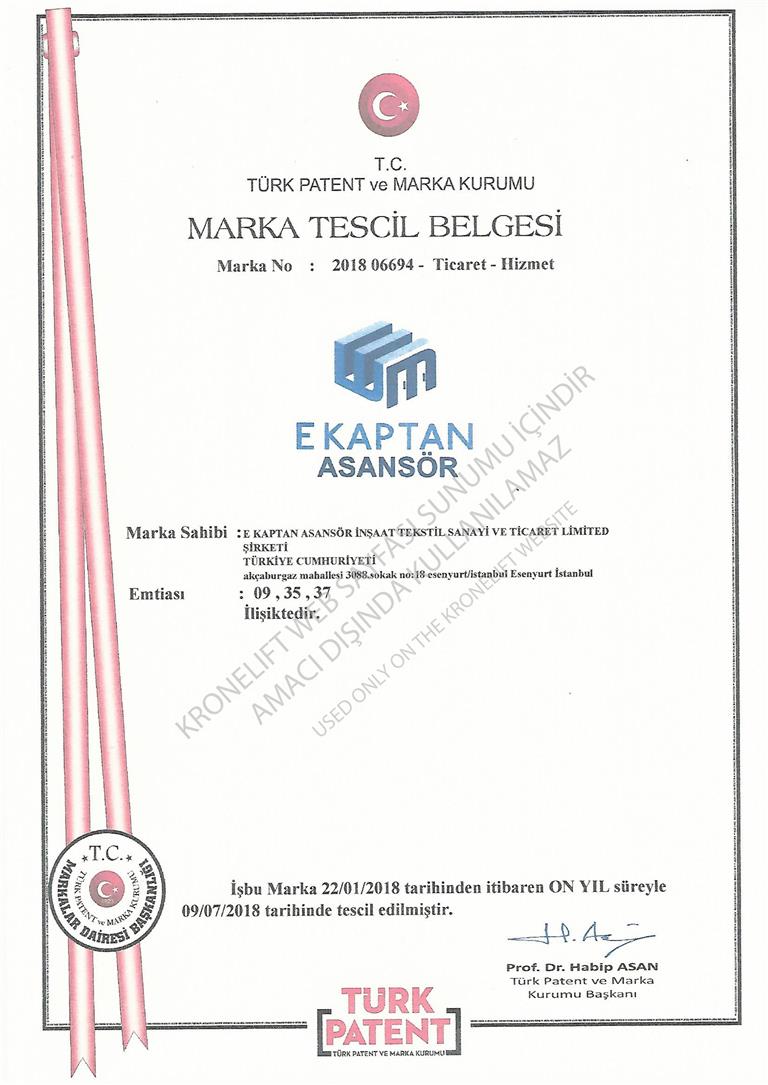 Ekaptan Marka Tescil - Trademark